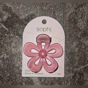 Sophi Large Pink Flower Hair Claw BNIB